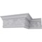 Ekena Millwork 4 1/2"H x 2 5/8"P x 5 1/8"F x 94 1/2"L, (13 1/4" Repeat), Emery Crown Moulding MLD04X03X05EM - alternate 6
